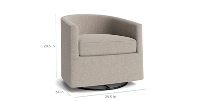 Maxwell Barrel Back Swivel Glider Chair