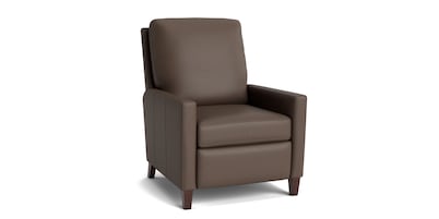 Trevor Leather Track Arm Manual Recliner