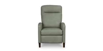 Emmett Leather Track Arm Lay Flat Manual Recliner
