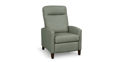 Emmett Leather Track Arm Lay Flat Manual Recliner