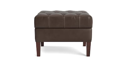 Dover Leather Rectangle Ottoman