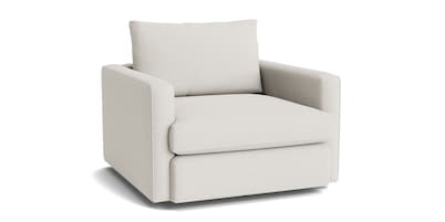 Allure Track Arm Oversized Swivel Chair
