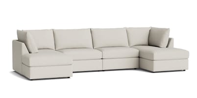Beckham Modular Double Chaise Sectional