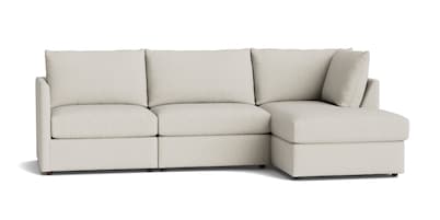 Beckham Thin Track Arm Modular Sofa with Ottoman