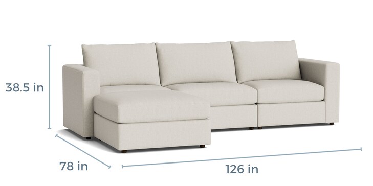 Small Chaise Sofa image number 3