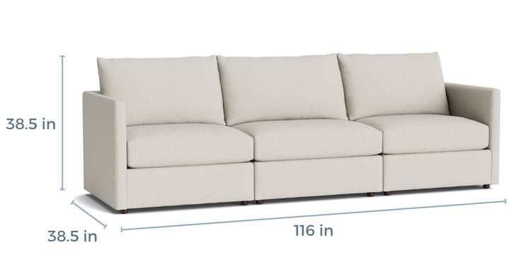 Beckham 3 Piece Modular Sofa image number 3