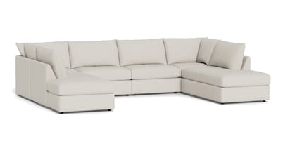 Beckham Bumper Modular U-Shaped Sectional