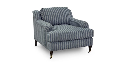 Stockten English Arm Chair with Casters