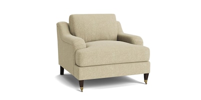 Stockten English Arm Chair with Casters