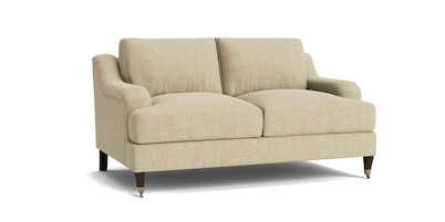 Stockten English Arm Loveseat with Casters