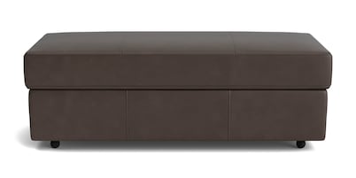 Ellery Leather Storage Ottoman