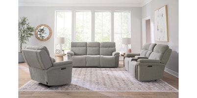 Andre Power Reclining Loveseat with Center Console