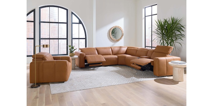 6PC L-Shaped Sect w/Console image number 4