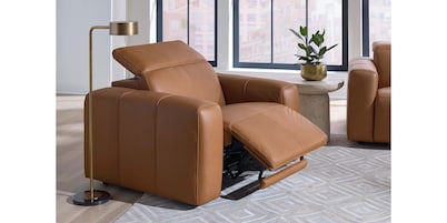 Airy Leather Power Recliner