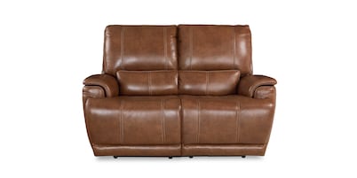 Burlington Leather Power Reclining Loveseat