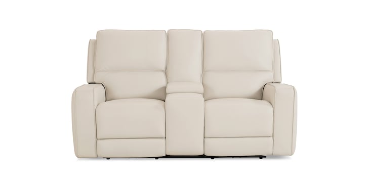 Power Loveseat w/console image number 0