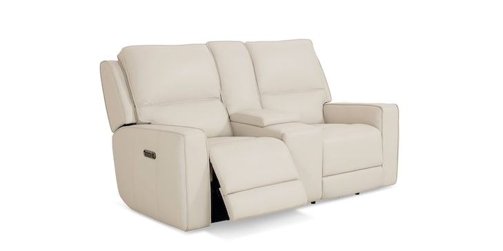 Power Loveseat w/console image number 4