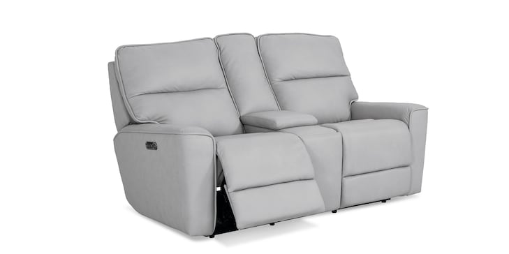 Power Loveseat w/console image number 4