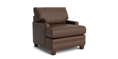Carolina Leather Track Arm Accent Chair