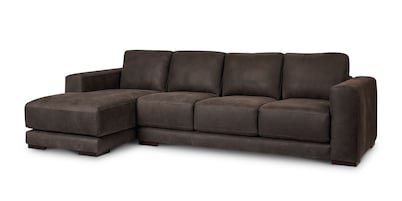 Cabo Leather Chaise Sectional