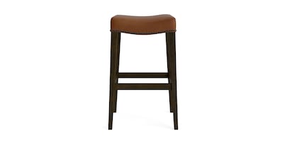 Vail Leather Saddle Bar Stool