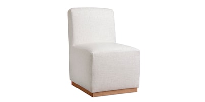 Banks Upholstered Dining Chair with Casters