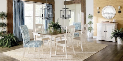 Amelia Oak Rectangle Dining Table with Leaf