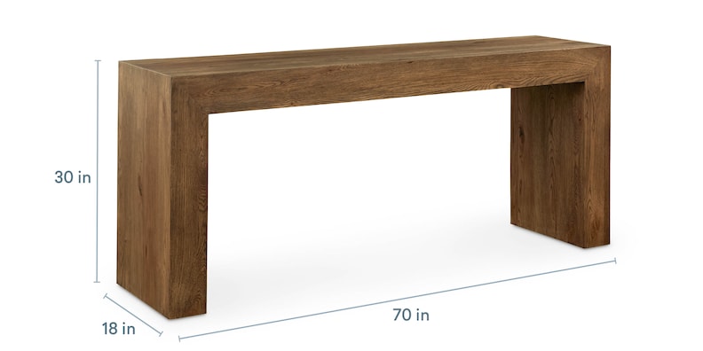 Oak Console Table image number 4