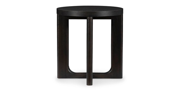 Oak Round Accent Table image number 3