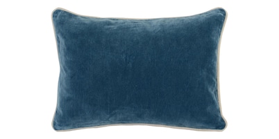 Heirloom Velvet Marine Lumbar Pillow Cover