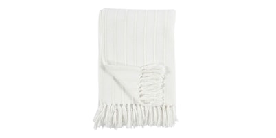 Hunter White Throw