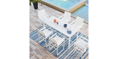 Bonavista Outdoor Track Arm Bar Stool