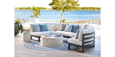 Bonavista Outdoor Curved Armless Sectional