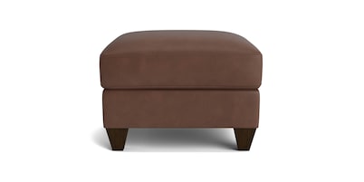 True Custom® Leather Ottoman
