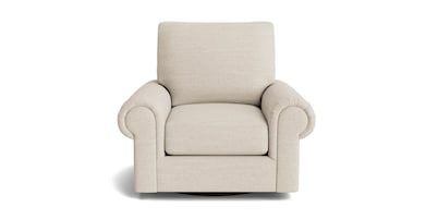 True Custom® Large Panel Arm Swivel Chair