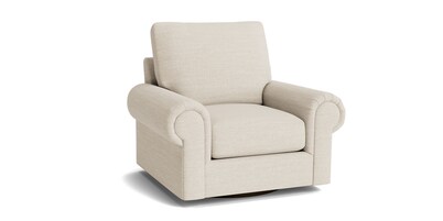 True Custom® Large Panel Arm Swivel Chair