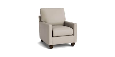 True Custom® Leather Track Arm Accent Chair