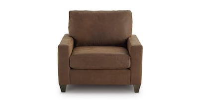 True Custom® Leather Track Arm Chair and a Half