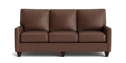True Custom® Leather Track Arm Sofa
