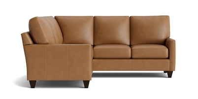True Custom® Leather Track Arm L-Shaped Sectional